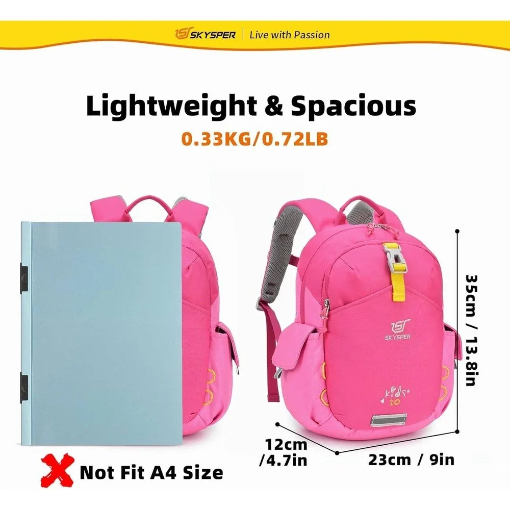 New Skysper Pink Toddler Backpack Kids 10 Outdoor Travel Preschool Gorpcore City